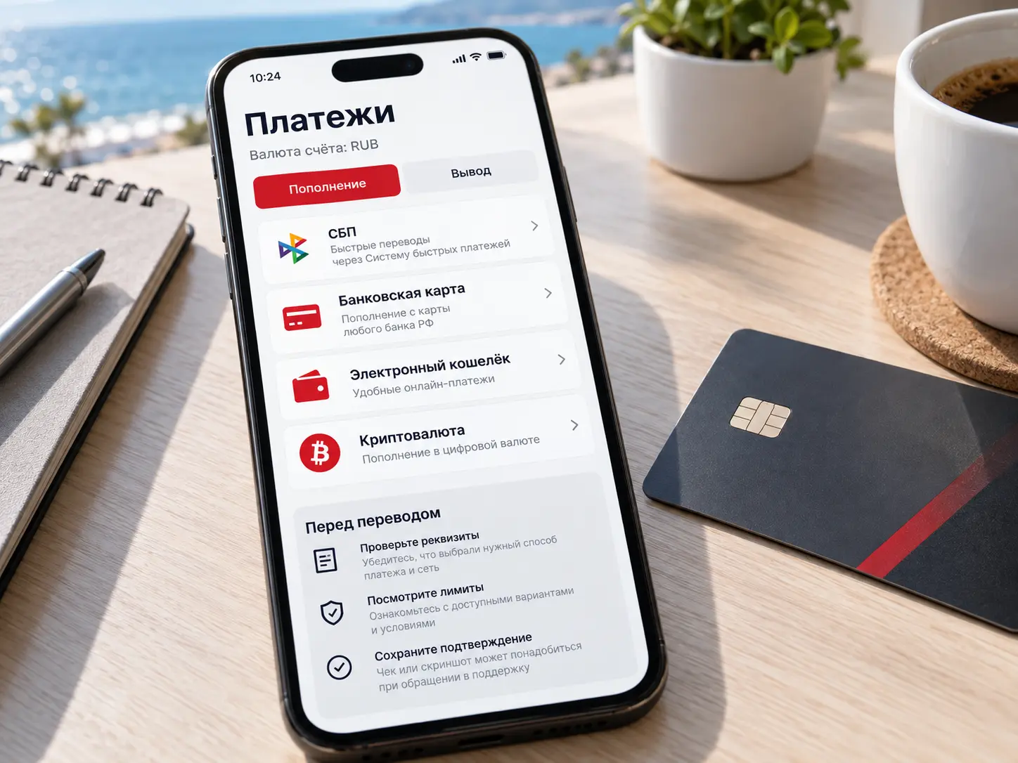 Рублёвые платежи с телефона