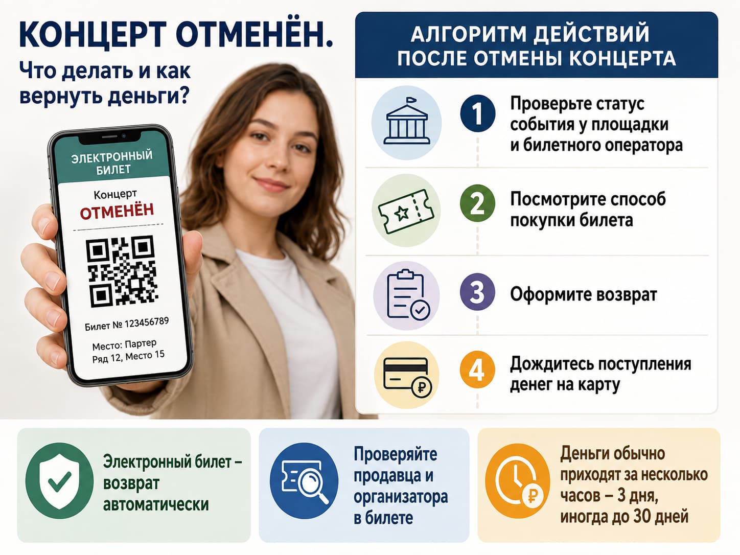 Как вернуть деньги за отмененный концерт в Геленджике