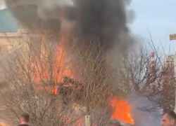 Страшный пожар разгорелся у соседей Геленджика