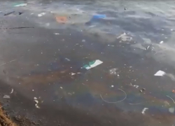 Жители Геленджика обнаружили радужные пятна в море