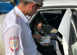 О том, как правильно перевозить детей на транспорте рассказали сотрудники ГИБДД Геленджика